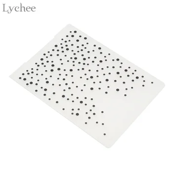 Lychee Dot Bubble Plastic Embossing Folder For Scrapbook DIY Album Card Tool Plastic Template Stamp Card Making Decoration