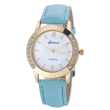 2017 Fashion Geneva Quartz Watch Women Wrist Watches Ladies Wristwatch Female Clock Quartz-watch Relogio Feminino Montre Femme