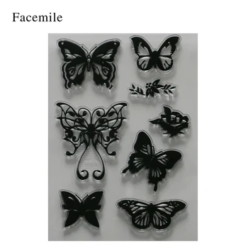 Gift 1PCS Silicone Letter Animal Flower Transparent Rubber Stamp For DIY Scrapbooking Card Making Decoration Supplies