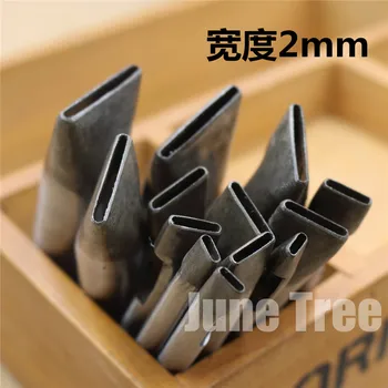 Handmade leather DIY tools strap One shape cowhide punch oval shape punch 2mm width DG0224