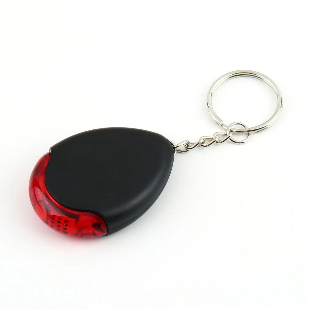 LED Torch Light whistle Sound Voice Control Locator Lost Key Finder Chain Keychain