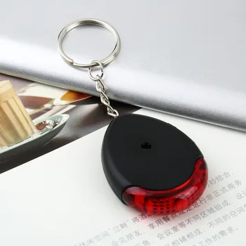 LED Torch Light whistle Sound Voice Control Locator Lost Key Finder Chain Keychain
