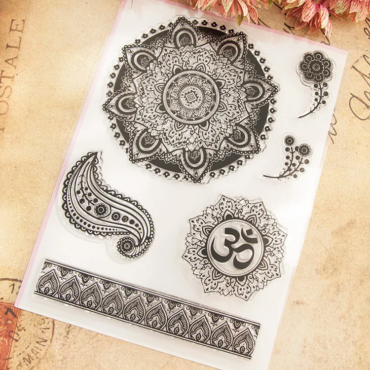 Flowers Scrapbook DIY photo cards account rubber stamp clear stamp transparent stamp 17x22cm SD469