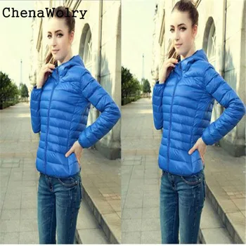 Casual Winter Warm Long Sleeve Slim Fit Women's Fashion Candy Color Thin Slim Jacket Overcoat Nov 24