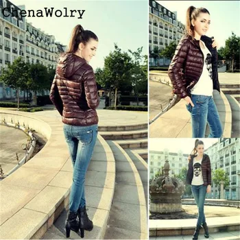 Casual Winter Warm Long Sleeve Slim Fit Women's Fashion Candy Color Thin Slim Jacket Overcoat Nov 24
