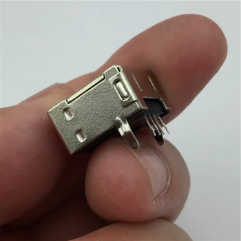 5pcs G57 USB 2.0 4Pin A Type Female Socket Connector Black Back 90 degree Pin Data Transmission Charging Sell At A Loss USA