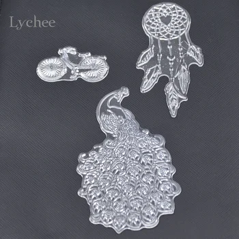 Lychee 1 Piece DIY Letters Floral Cloud House Transparent Clear Rubber Stamp Seal Paper Craft Scrapbooking Decoration