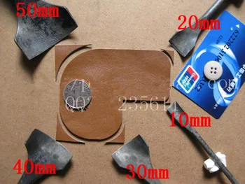 Handmade leather DIY tools Shallow circular punch Fillet cut semicircle punch Round punch