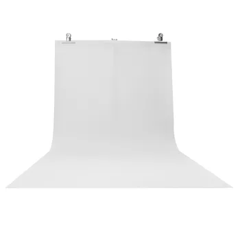 Adjustable Photography Support Stand + White PVC Backdrop Background + 2 Clips Set High-strength aluminum detachable