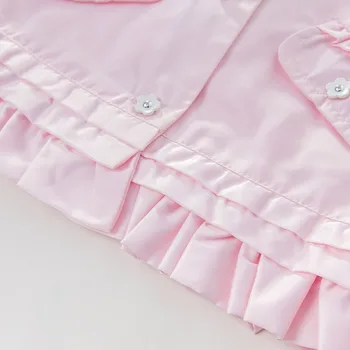 DB3469 davebella baby girls pink cute coat hooded outerwear