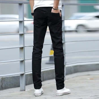 2016 New Fashion Classic Jeans Casual Men Jeans Zipper Straight Korean Slim Pants Plus Size 27-36