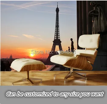 To customize Eiffel Tower at Sunrise modern 3D wallpaper Bedroom Sofa backdrop wallpaper