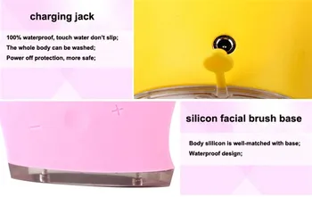 Face Skin Care Electric Vibrate Facial cleansing Brush Wash Machine Rechargable Soft Silicone Acne Cleanser Massager Waterproof