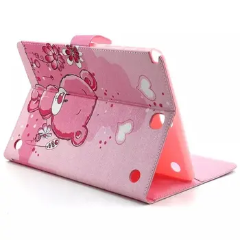 For Samsung Tab A9.7 Cover Cute Cartoon Pattern PU Leather Wallet Funda Tablet Case for Samsung Galaxy Tab A 9.7 SM-T550 SM-T555
