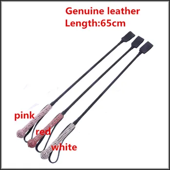 BDSM 65CM Long Genuine Leather Whips In Adult Games For Couples,Fetish Sex Products Toys For Women And Men - DS04
