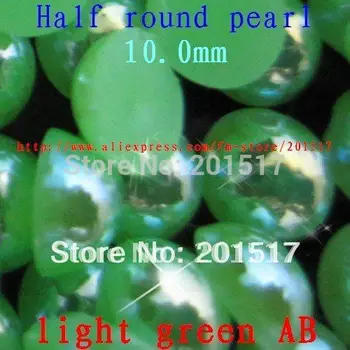 Direct Selling Special Offer Plain Half Resin Imitation 10mm 2000pcs/pack 13packs AB Colors Half Round Pearls DIY Decoration
