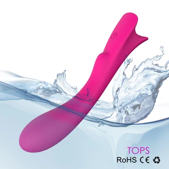 CRDC Power Vibrators Wand Clit Massager Adult Sex Products for Women Vibrator Rechargeable Waterproof 7 Stimulation Modes Quiet