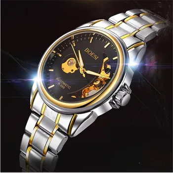 BOSCK666 new men's mechanical watches, high-end leisure hollow out watches, luxury fashion watch business men watch