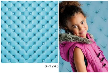 5*6.5ft Blue Sofa Newborn Baby Photo Background Backdrops Cloth Children Birthday Photo Studio Props Baby