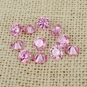 5mm 500pcs AAAAA Grade Cubic Zirconia Synthetic Gems For Jewelry Round Shape Design Stones Stick Drill 3D Nail Art Decoration
