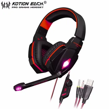 New EACH G4000 Stereo Gaming Headphone Headset Headband With Mic Volume Control For PC Game CF LOL Gaming Headset