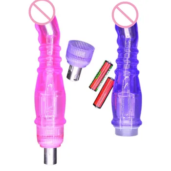 Female Masturbation Sex Machine Accessories 17*4.5cm Crystal G-spot Dildos Vibrator With Motor E5-2-53