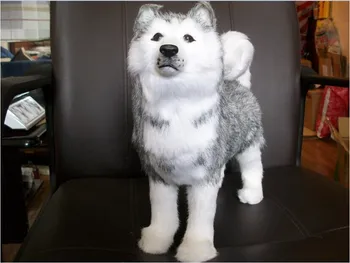 Simulation animal about 30cm standing husky furry dog emulation husky doll , birthday gift k0705