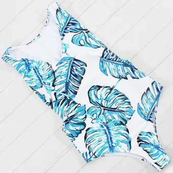 2017 New Leaf Print Bikini Brazilian Retro Biquini 3 Styles Sexy Bathing Suit Print Swimwear Biquini Maillot De Bain Femme