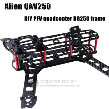 DIY FPV mini drone Alien QAV250 cross racing quadcopter BG250 carbon fiber frame unassembled