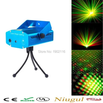 Mini LED Laser Pointer Disco Stage Light Party Pattern Lighting Projector Show RG Laser Projector Lights