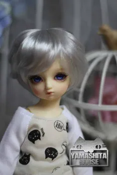 Uncle 1/3 1/4 bjd wig silver Knights of England volume mohair wig- spot