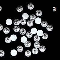 Printing Pearl Beads 500pcs/lot 19g Flatback Half Round Pearl Beads For Jewelry And Nail Tips Decoration Fashion Printing Beads