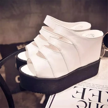 Women's Sandals & Slippers Fish Mouth Sandals Fashion Sexy Wedges Sandals Platform Causel Shoes For Party