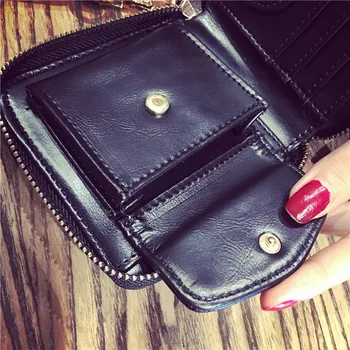 Women Wallet Female 2017 Coin Purses Holders Brand Super Leather Ladies Crocodile Short Clutch Wallets Tassel