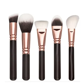 Women's Fashion 15 PCS Pro Wooded Handle Makeup Brushes Set Cosmetic Complete Synthetic Fiber Hair Eye Soft Beauty Kit + Case