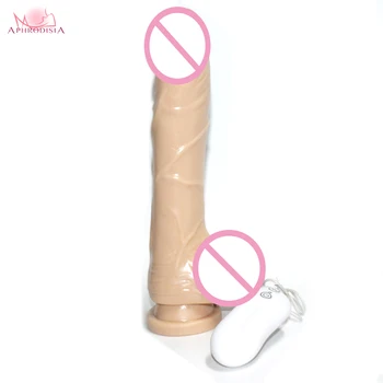 Aphrodisia brand9.8 Inches Huge Vibrating Dildo With Suction Cup G Spot 10speeds Vibrator Sex Toys for Woman Sex Products Erotic