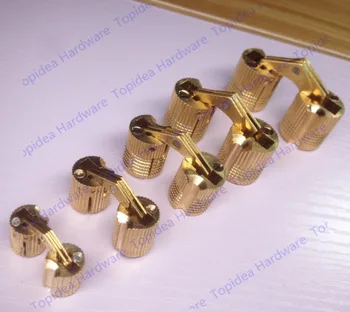Dia.24mm Brass cylindrical hinge hidden furniture hinge invisible installation hinge
