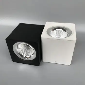 15W COB LED Downlight Square LED Ceiling Light AC85V-265V Surface mount Cabinet Wall Spot Down light Ceiling Lamp Home Lighting