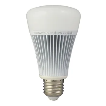 LED Bulb light BluetoothAC85-265V LED E27 8W RGB+ 3000K-6500K Color Temperature Dimmable RGBW Bulb (AC85~265V)
