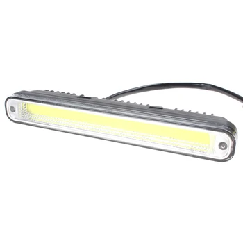 2Pcs 20cm COB LED Vehicles Car Daytime Running Light DRL Super White Warning / Security Lamp with Installation Bracket