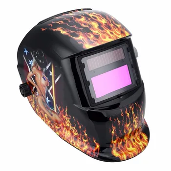 Solar Powered Auto Darkening Welding Helmet Protection Grinding Lens TIG MIG Welding Mask Cap Sale for Welder