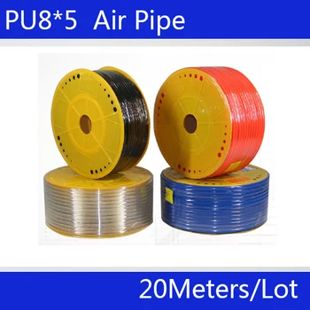 Pneumatic parts 8mm PU Pipe 20M/lot for air pneumatic hose 8*5 Compressor hose