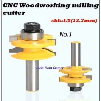 2pcs engraving machine tools wood slotting router bits woodworking cutter