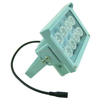 Brand New Night vision 8 LED Array Illuminator Lamp 20-40m illuminating 12V 8W For Security CCTV Camera