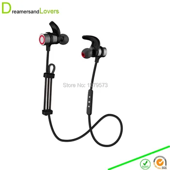 Dreamersandlovers Bluetooth 4.0 Earphones Wireless Sport Earphones with mic for Running with Mic Noise Cancelling Iphone Black