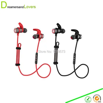 Dreamersandlovers Bluetooth 4.0 Earphones Wireless Sport Earphones with mic for Running with Mic Noise Cancelling Iphone Black