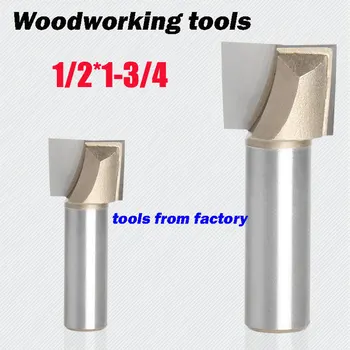 1pc wooden router bits 1/2*1-3/4 CNC woodworking milling cutter woodwork carving tool 1/2 SHK