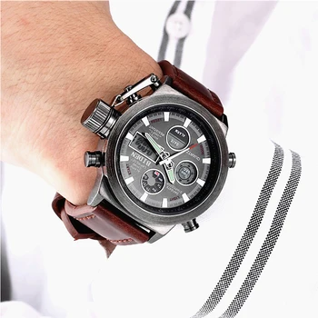 2016 watches men luxury brand dive LED watches sport Military Watch Genuine quartz watch men wristwatches relogio masculino