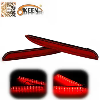 For Mazda 3 Accessories LED Auto Red Lens Rear Bumper Reflector Light Parking Warning Brake Stop Fog Lights Tail Reflectors Lamp