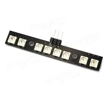 Matek RGB 8 LED WS2812B 7-Colors Board With MCU For FPV Multicopter